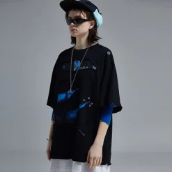 Hot "Sliced" Layered Tee T-Shirts