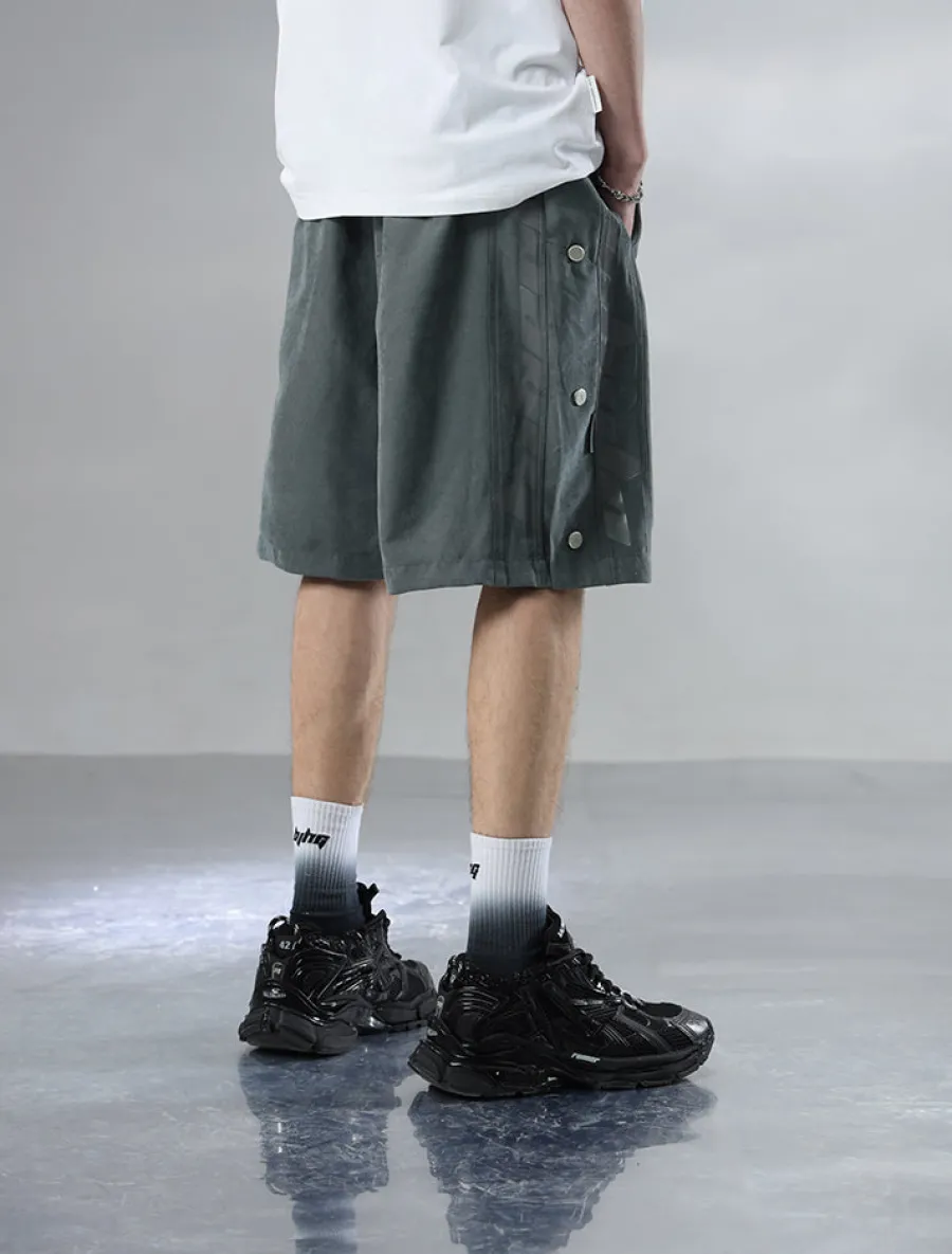 Discount Button-Up Shorts Shorts