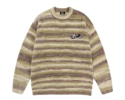 Outlet Contrast Painted Stripe Sweater Sweaters