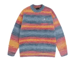 Outlet Contrast Painted Stripe Sweater Sweaters