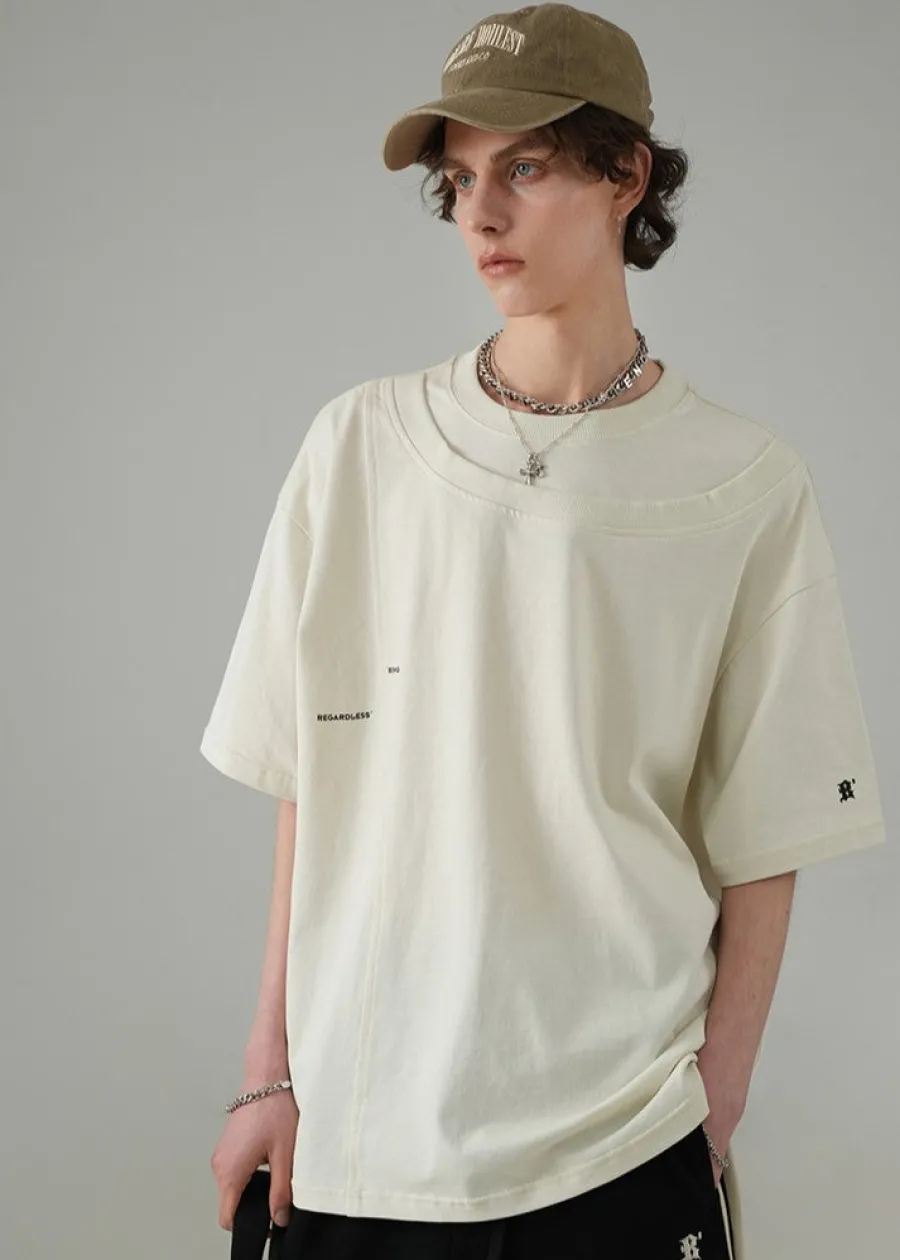 Clearance Double Collar Tee T-Shirts