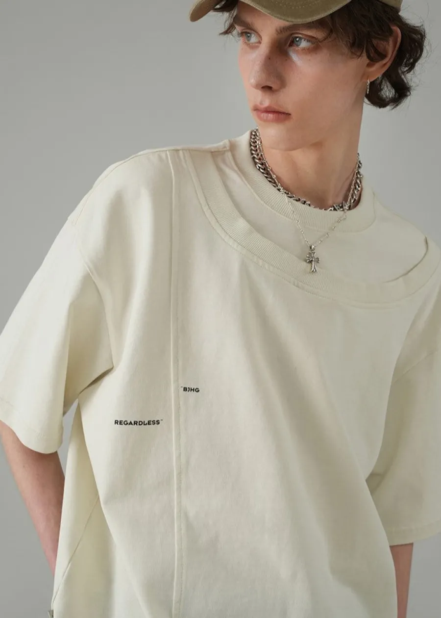 Clearance Double Collar Tee T-Shirts