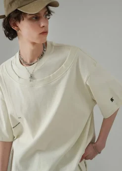 Clearance Double Collar Tee T-Shirts