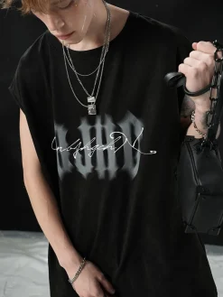 Outlet Logo Sleeveless Tee T-Shirts