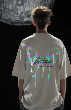 Clearance 3M Reflective Butterfly Tee T-Shirts