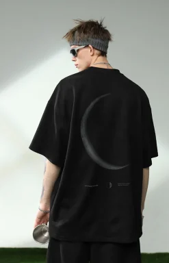 Best 3M Reflective Crescent Moon Tee T-Shirts