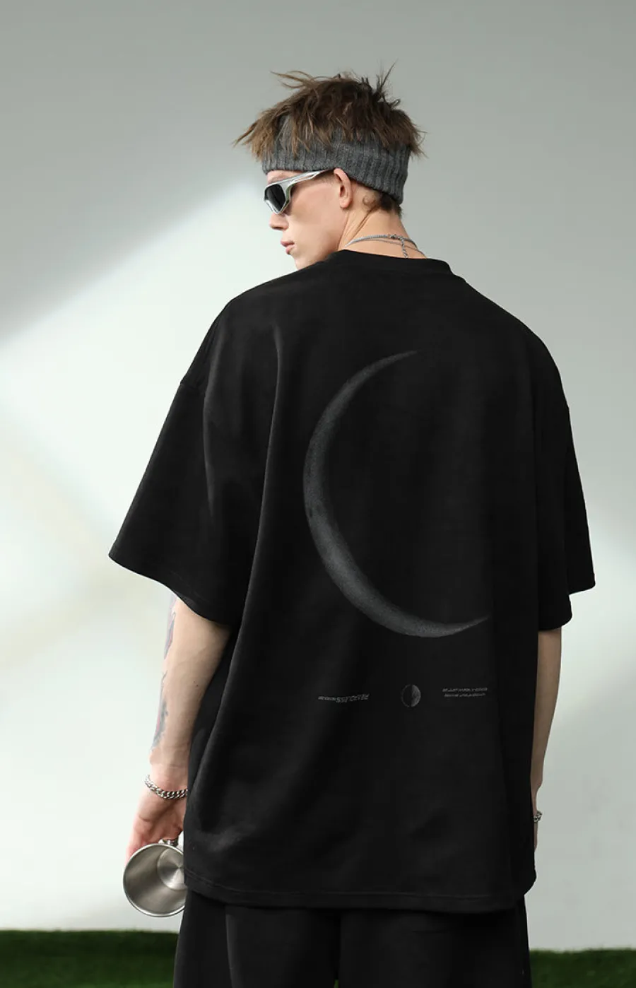 Best 3M Reflective Crescent Moon Tee T-Shirts