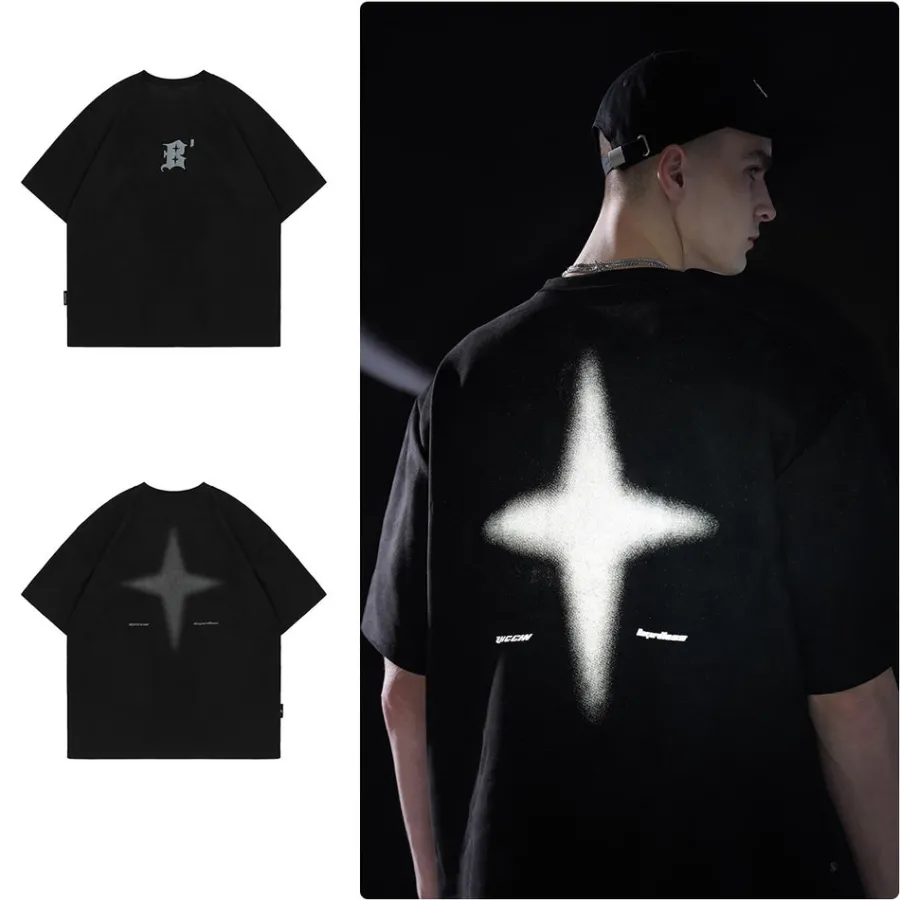 Best 3M Reflective Star Spike Tee T-Shirts