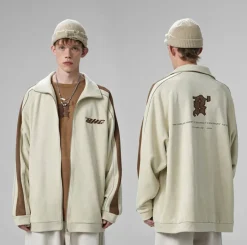 Discount 3M Suede Track Jacket Jackets
