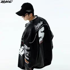Fashion Patched Biker Jacket Jackets