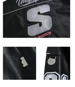 Fashion Patched Biker Jacket Jackets