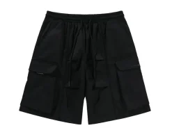 Sale Pleated Drawstring Cargo Shorts Shorts