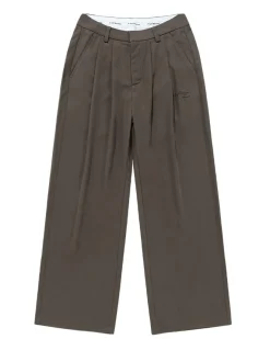 Outlet Pleated Trousers Pants