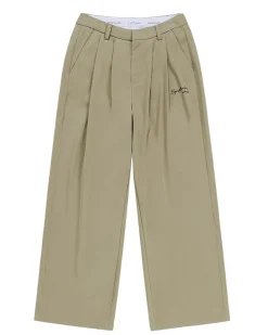 Outlet Pleated Trousers Pants