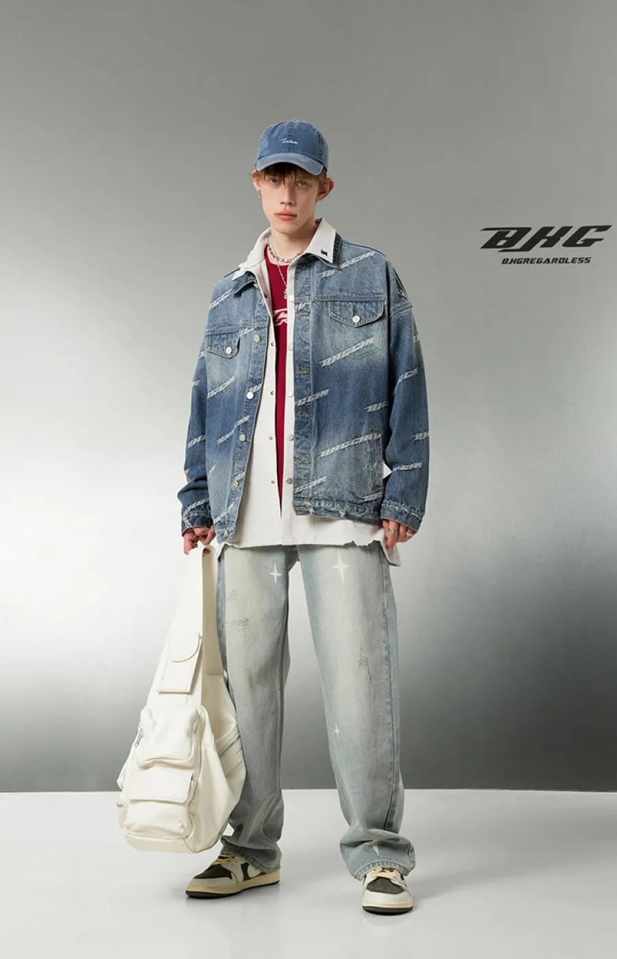 New Star Spike Washed Denim Jeans Jeans