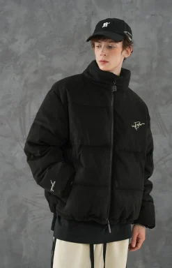 Fashion Suede Puffer Jacket Jackets