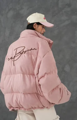 Fashion Suede Puffer Jacket Jackets