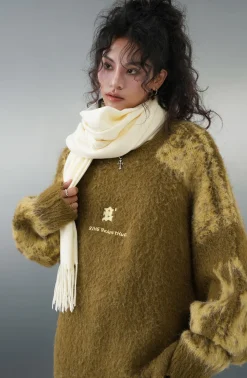 Outlet Textured Jacquard Sweater Sweaters