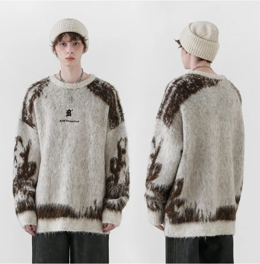 Outlet Textured Jacquard Sweater Sweaters