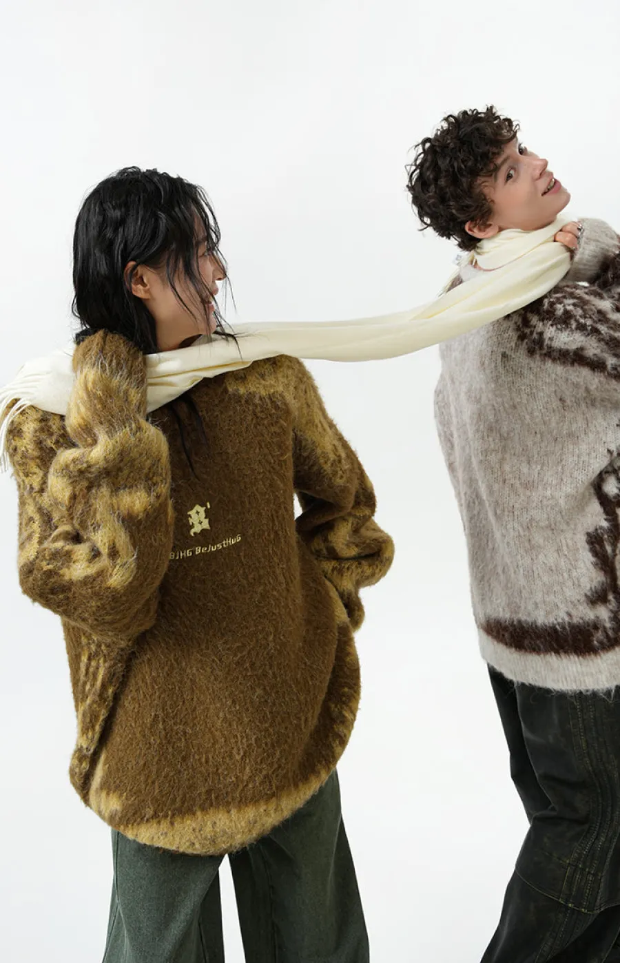 Outlet Textured Jacquard Sweater Sweaters
