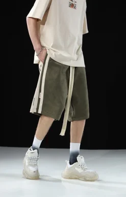 Discount Velour Wideleg Lounge Shorts Shorts