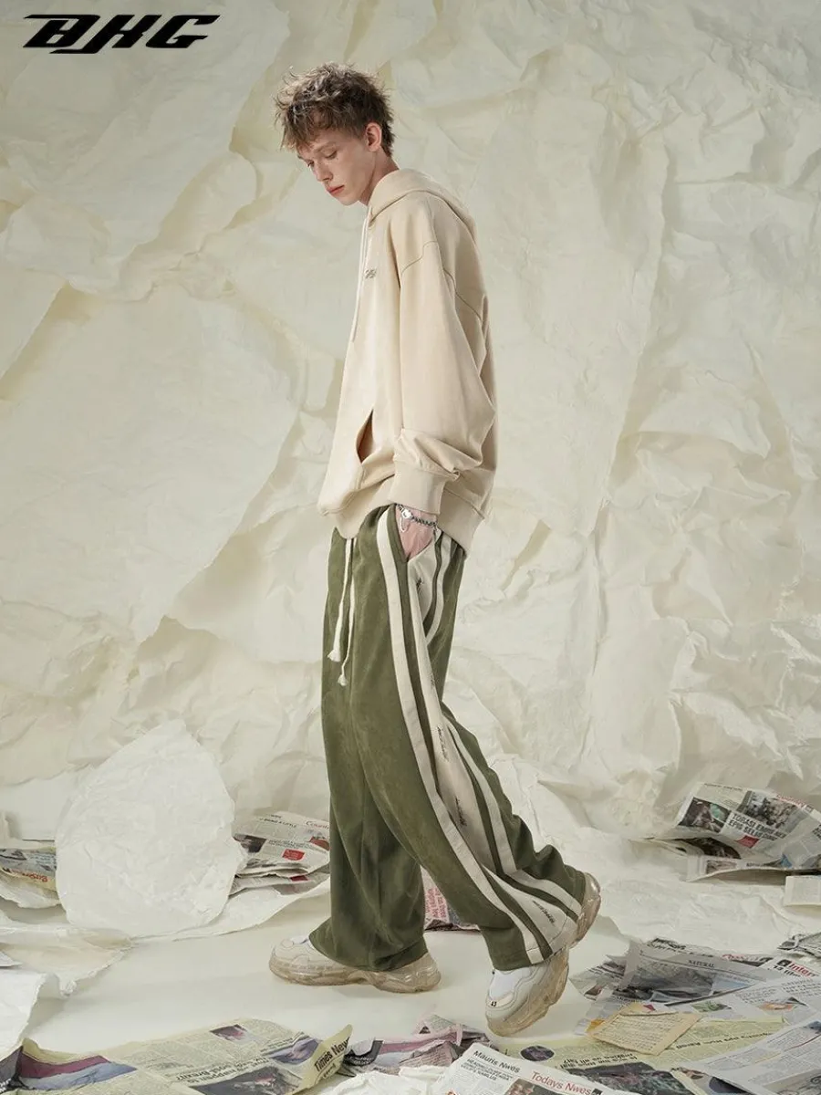 Fashion Velour Wideleg Lounge Pants Pants