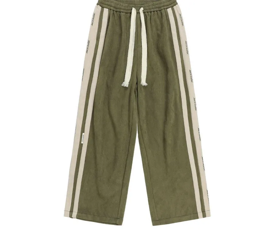 Fashion Velour Wideleg Lounge Pants Pants