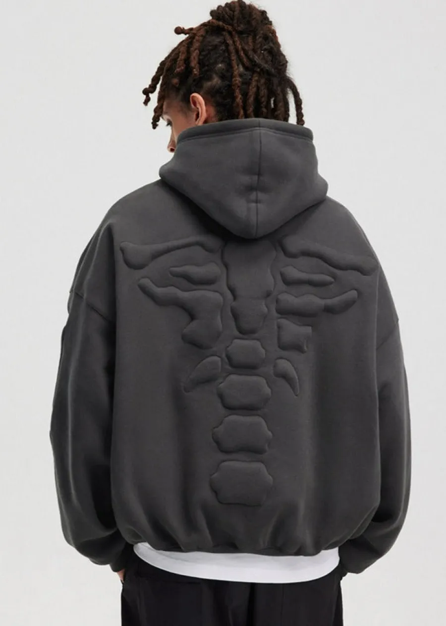 Best Embossed Skeleton Hoodie Hoodies