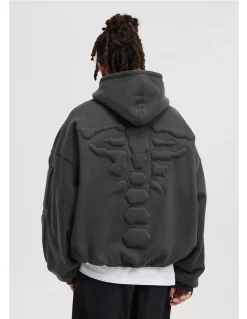 Best Embossed Skeleton Hoodie Hoodies