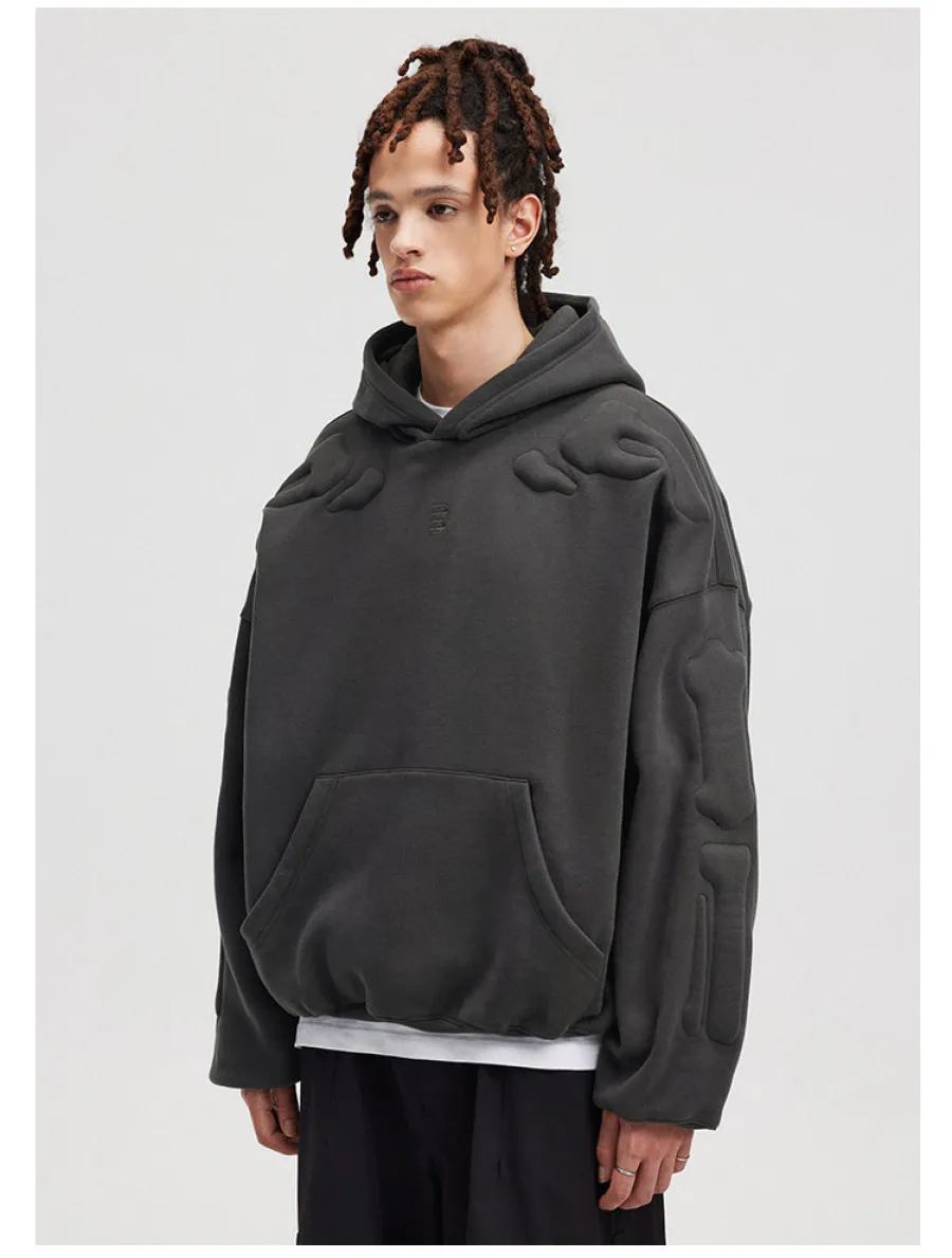 Best Embossed Skeleton Hoodie Hoodies