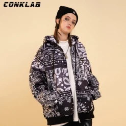 Hot Bandana Zip Up Jacket Jackets