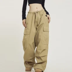 New Monochrome Baggy Cargo Pants Pants