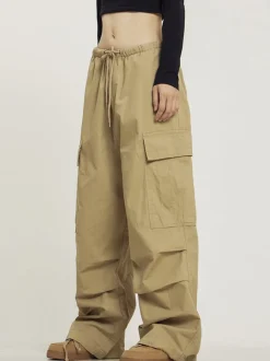 New Monochrome Baggy Cargo Pants Pants