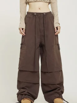 Online Pleated Baggy Cargo Pants Pants