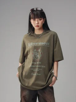 Hot Vintage Faded Collegiate Tee T-Shirts