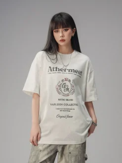 Hot Vintage Faded Collegiate Tee T-Shirts