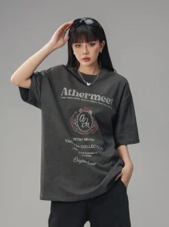 Hot Vintage Faded Collegiate Tee T-Shirts