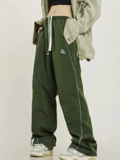 Outlet Wide-Leg Track Pants Pants