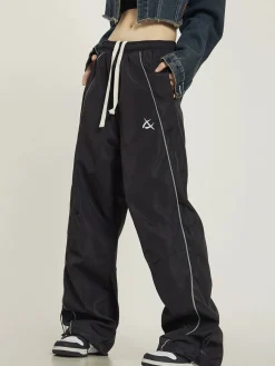 Outlet Wide-Leg Track Pants Pants