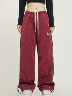 Outlet Wide-Leg Track Pants Pants