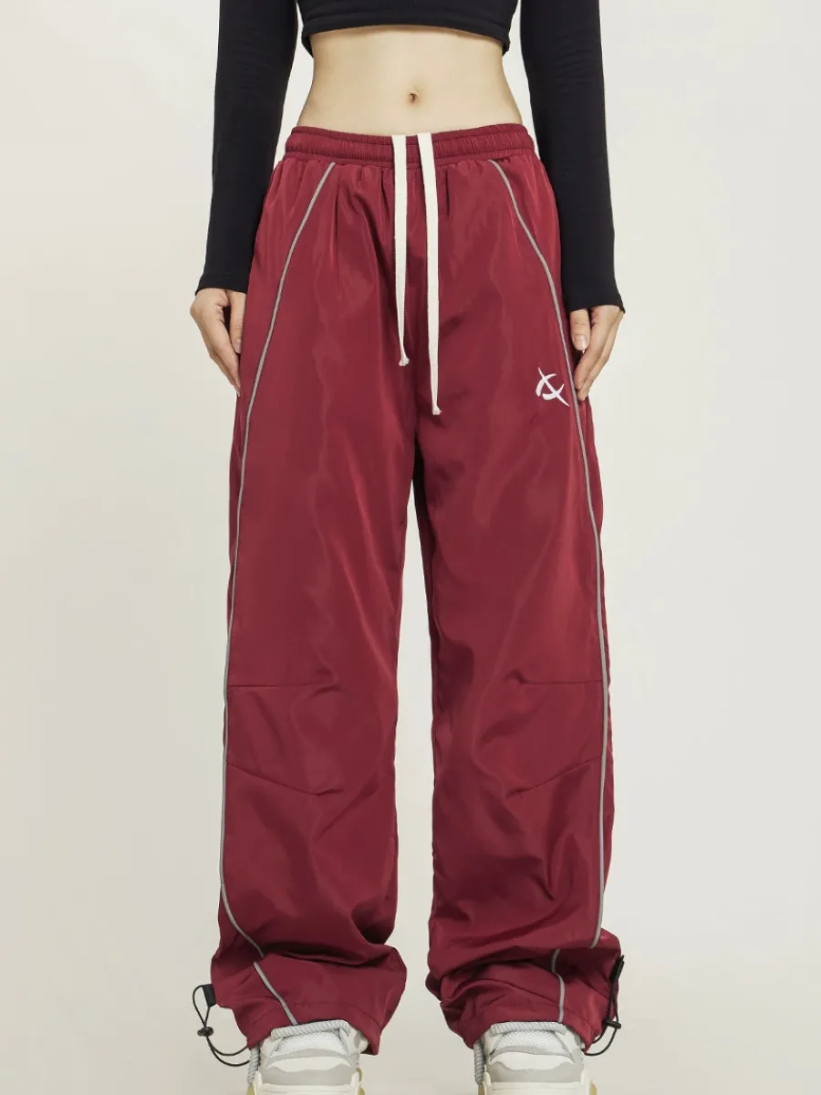 Outlet Wide-Leg Track Pants Pants