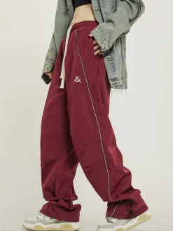 Outlet Wide-Leg Track Pants Pants