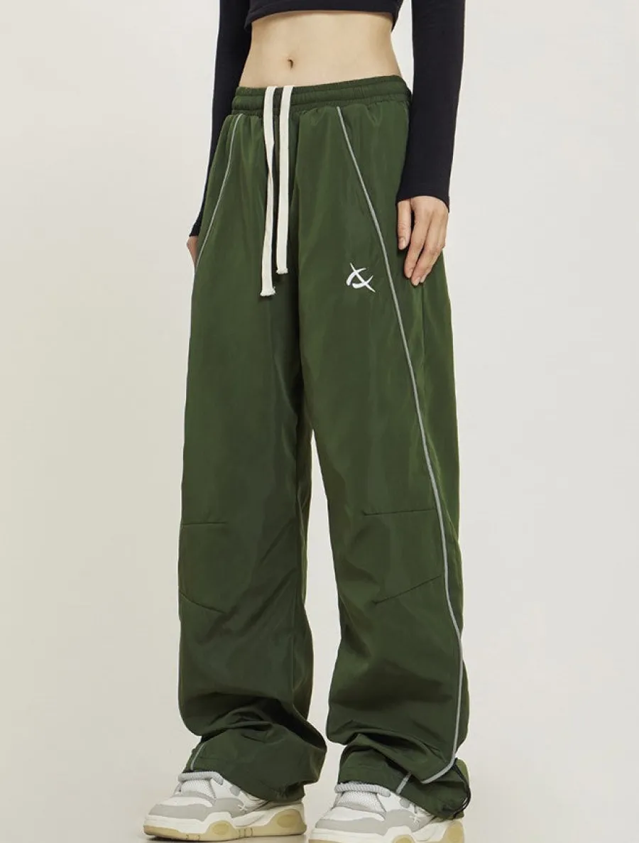 Outlet Wide-Leg Track Pants Pants