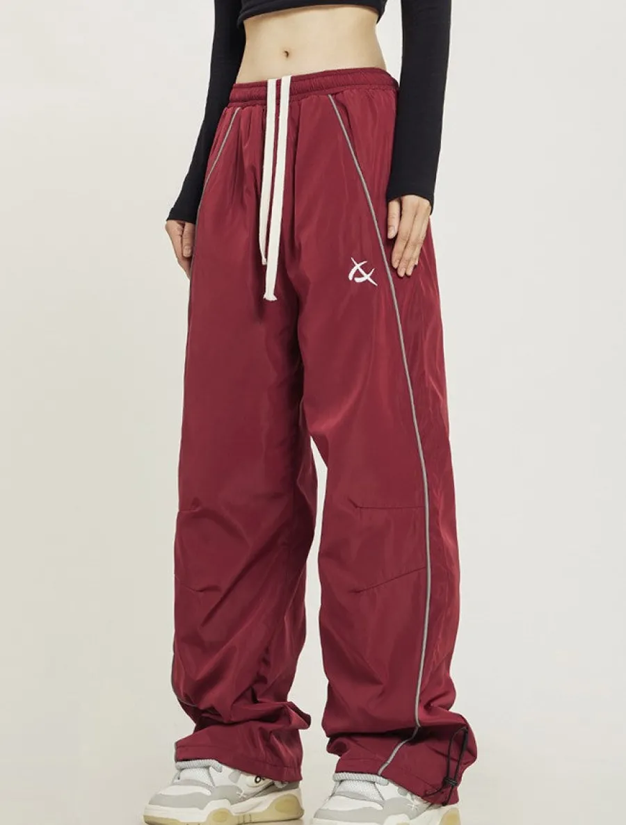 Outlet Wide-Leg Track Pants Pants