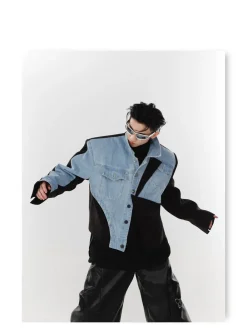 Fashion Deconstructed Denim Jacket Jackets