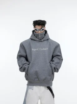 Sale Silver-Studded Logo Hoodie Hoodies