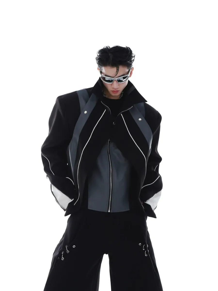 Hot Spliced Biker Jacket Jackets