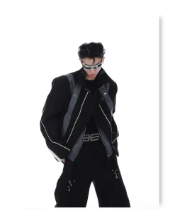 Hot Spliced Biker Jacket Jackets