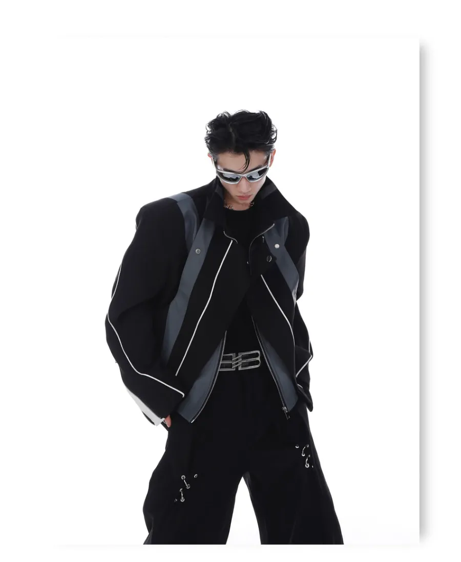 Hot Spliced Biker Jacket Jackets