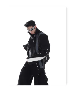 Hot Spliced Biker Jacket Jackets